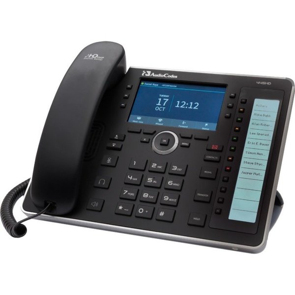 Audiocodes Sfb 445Hd Ip-Phone Poe Gbe Bt, Wifi, Ps UC445HDEPSG-BW